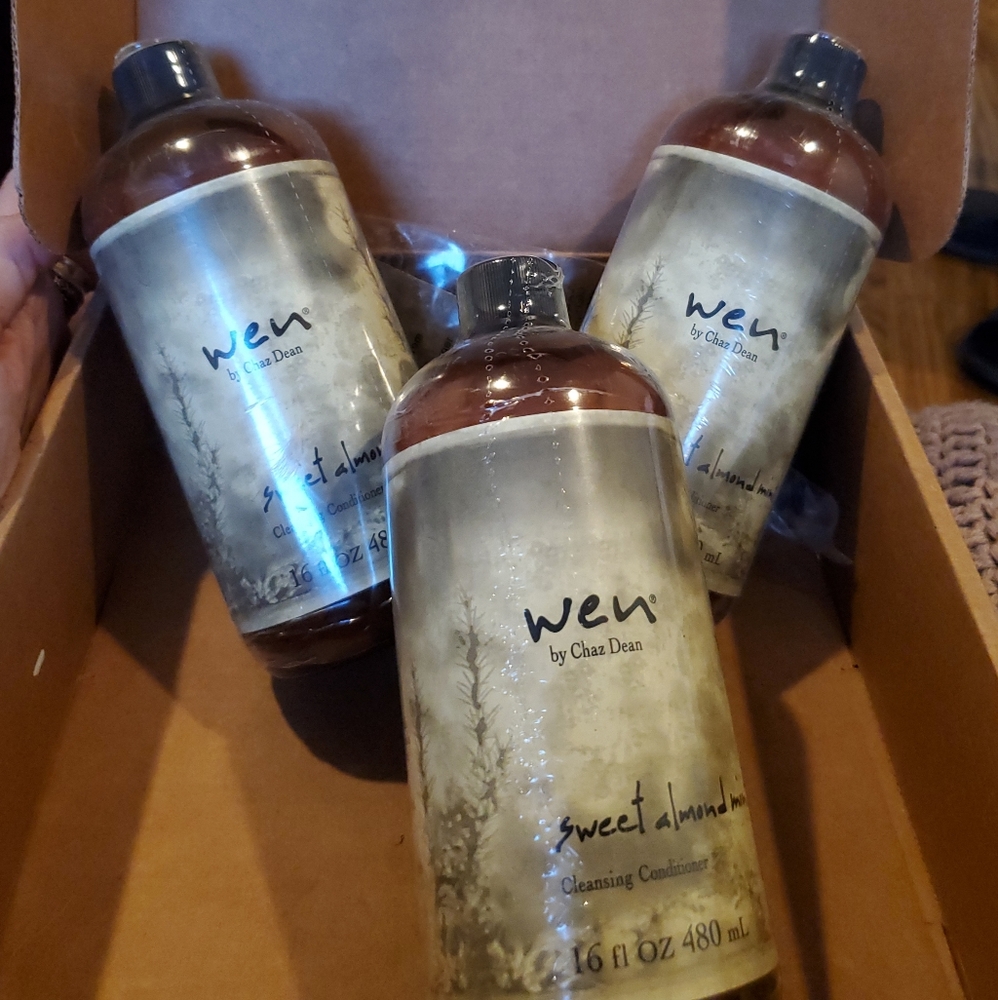 (3) Wen Sweet Almont Mint Cleansing Conditioner